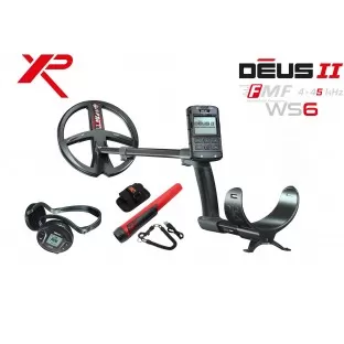 DEUS II  cu Bobina FMF de 22 cm, telecomanda si casti WS6 cu transport gratuit + 4 cadouri inclusiv Pointerul XP MI-6!
