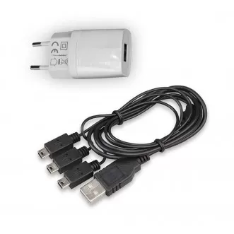 XP Incarcator priza cu 3 iesiri miniUSB