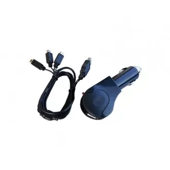 Încărcător de mașină pentru DEUS și ORX cu cablu USB cu 3 ieșiri