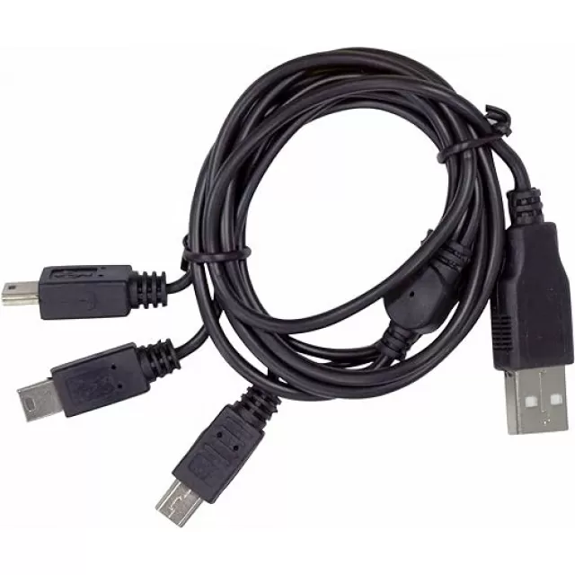 XP cablu de încărcare cu 3 ieșiri miniUSB pentru XP DEUS și ORX
