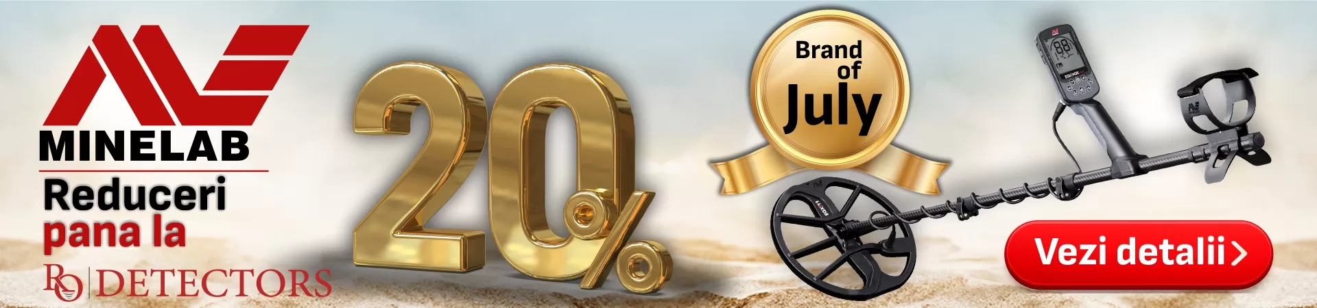 Minelab Brand of July Rodetectors