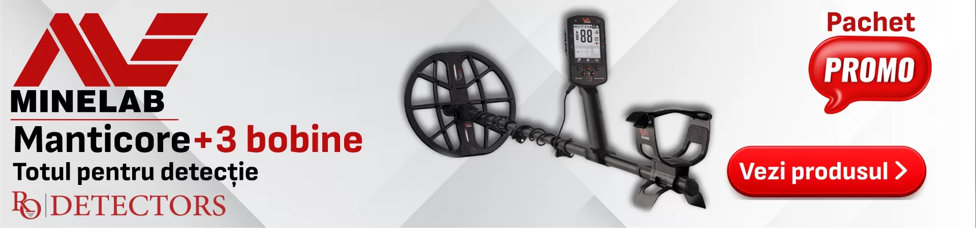 Minelab Manticore + 3 bobine