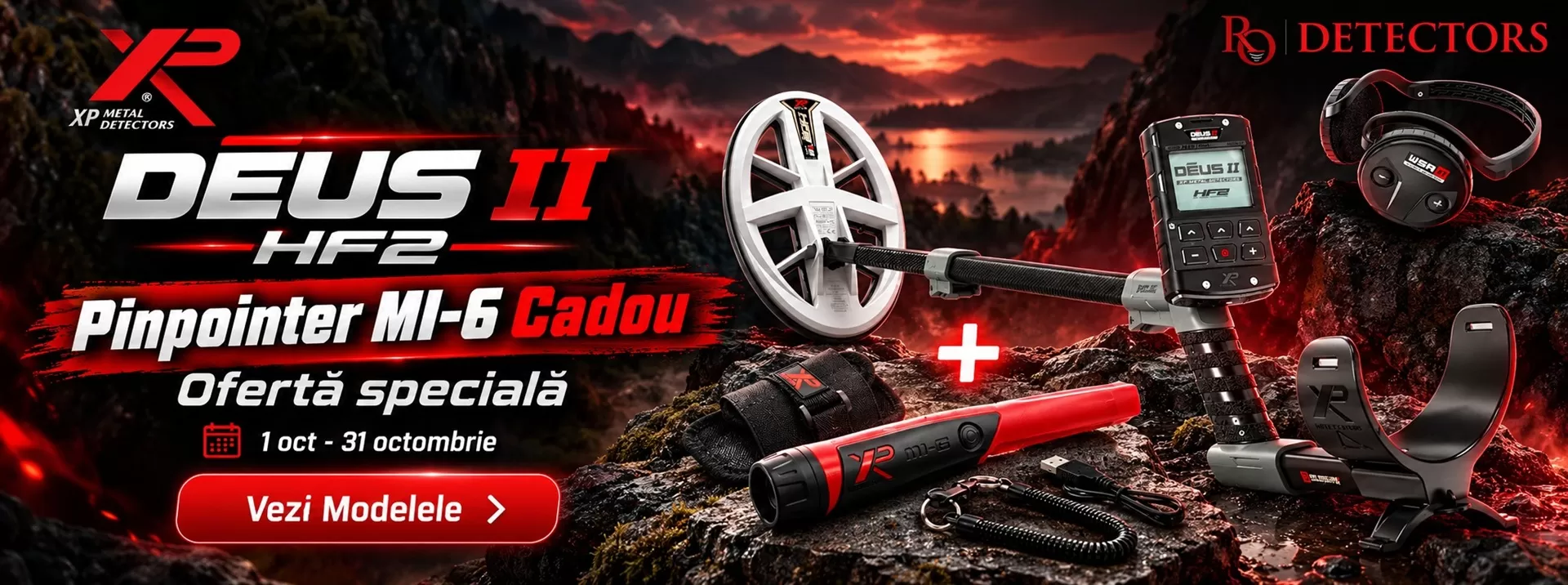XP DEUS II HF2 cadou pinpointer