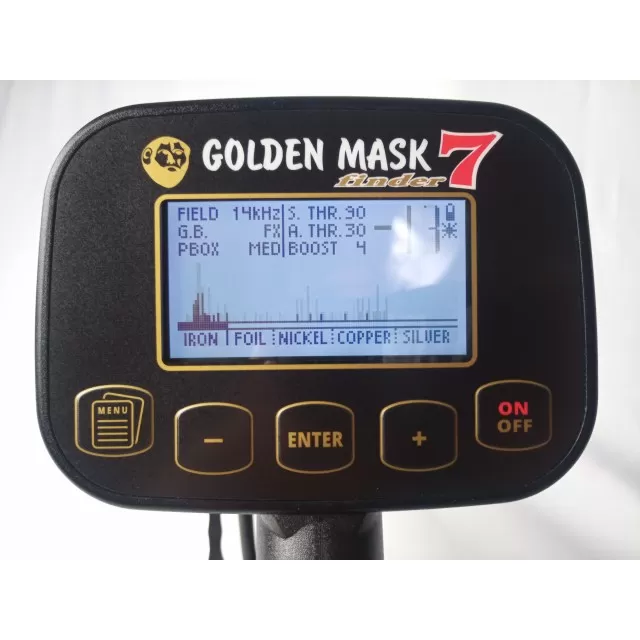 Golden Mask 7 – Detector de metale profesional pentru performanță maximă - 2 Golden Mask 7 – Detector de metale profesional pentru performanță maximă - 2