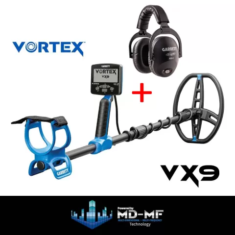 Garrett Vortex VX9 cu PROMOTIE: căștile wireless MS-3