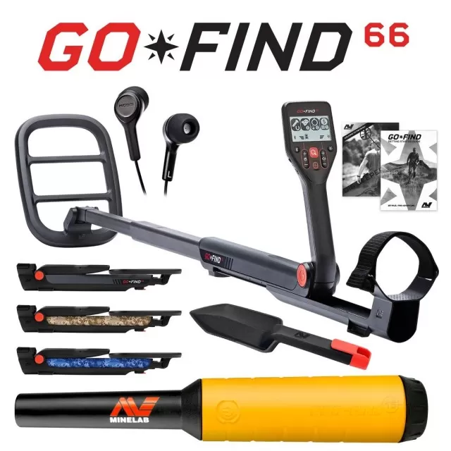 Minelab Go-FIND 66 cu PROMOTIE: Pinpointerul Pro-Find 15 si alte 5 cadouri cu transport gratuit!