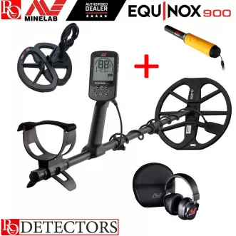 Minelab Equinox 900 cu PROMOTIE: Pinpointerul Pro-Find 35 cadou, livrare gratuita si alte 3 CADOURI!