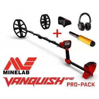 Minelab Vanquish 540 PRO-PACK cu PROMOTIE Cadou Pinpointerul Pro-Find 35, alte 3 cadouri si transport gratuit!