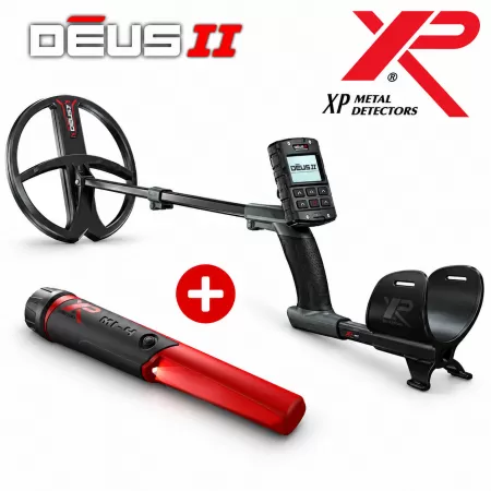 XP DEUS II cu Bobina FMF de 34 cm si telecomanda la PROMOTIE: Pinpointerul MI-4, transport gratuit + alte 3 cadouri!