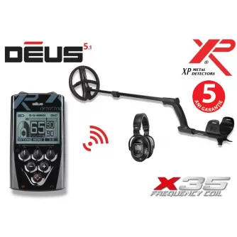 Xp DEUS cu bobina X35 de 28 cm cu telecomanda si casti WS5 +3 cadouri