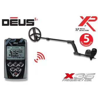 XP Deus cu bobina X35 de 28 cm si telecomanda +3 cadouri