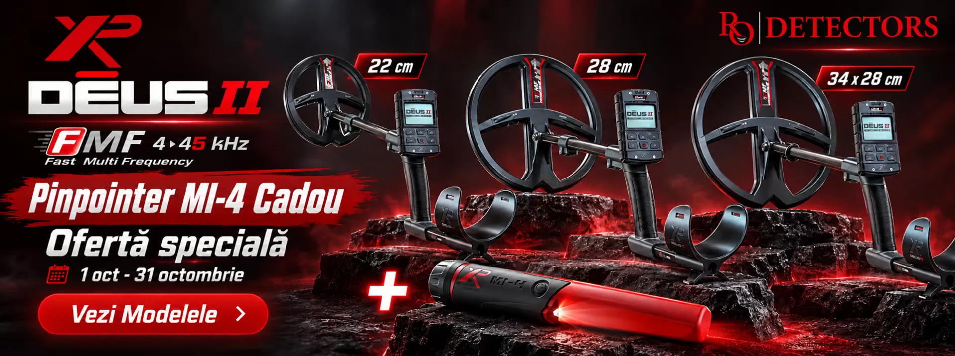 XP Deus cadou Pinpointer - Brand of October