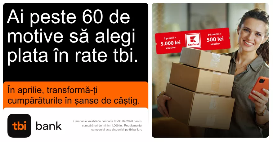 Cumpărați pe credit în rate pe o perioadă între 6 luni și 60 de luni
