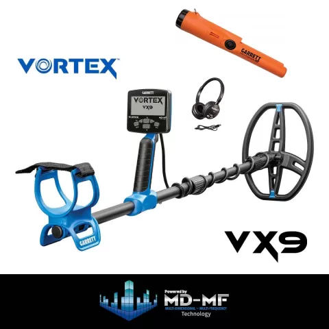 Garrett Vortex VX9 cu PROMOTIE: Pinpointerul Garrett Pro-Pointer AT Z-Lynk si căștile wireless CS-3