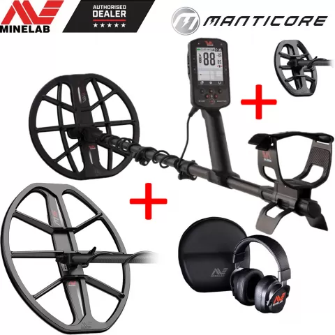 Minelab Manticore cu  PROMOTIE: Bobinele M8 si M15 si alte 3 cadouri cu transport gratuit!